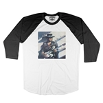 Stevie Ray Vaughan Texas Flood Album Cover Baseball T-Shirt
