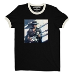 Stevie Ray Vaughan Texas Flood Album Cover Ringer T-Shirt