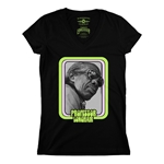 Graphic Professor Longhair V-Neck T Shirt - Women's