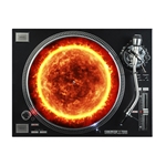 The Sun Fireball Vinyl Record Turntable Slip Mat