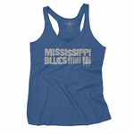 Grungy Mississippi Blues Racerback Tank - Women's