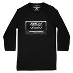 Black and White Analog Tape Baseball T-Shirt