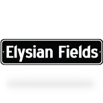 Elysian Fields Street Sign - Black