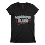 Mississippi Blues V-Neck T Shirt - Women's