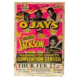 VINTAGE BLUES POSTER - The O'Jays and Millie Jackson Greenville Mississippi