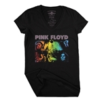 Pink Floyd Dark Side Graphic V-Neck T Shirt - Women's