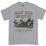 CLEARANCE - Athletic L Jelly Roll Morton & his Red Hot Peppers T-Shirt - Classic Heavy Cotton