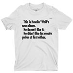 CLEARANCE - White M Howlin Wolf New Album T-Shirt - Lightweight Vintage Style