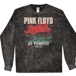 Pink Floyd Pompeii Long Sleeve T-Shirt - Black Mineral Wash