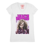 Janis Joplin V-Neck T Shirt - Women's