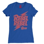 Rebel Rebel Bowie Logo Ladies T Shirt - Relaxed Fit