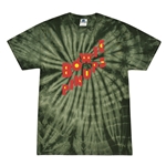 David Bowie Pinups Logo Tie-Dye T-Shirt - Green