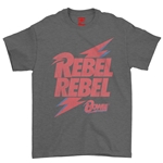 Rebel Rebel Bowie Logo T-Shirt - Classic Heavy Cotton