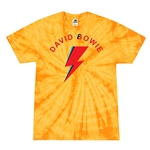 Retro David Bowie Tie-Dye T-Shirt - Yellow