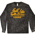 Gold Star Records Texas Long Sleeve T-Shirt - Black Mineral Wash