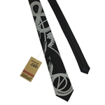 Guitar Cable Neck Tie - Narrow Black