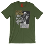 David Bowie Santa Monica T-Shirt - Lightweight Vintage Style