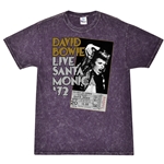 David Bowie Santa Monica T-Shirt - Purple Mineral Wash