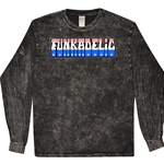 Patriotic Funkadelic Long Sleeve T-Shirt - Black Mineral Wash