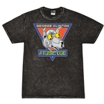 Retro George Clinton Atomic Dog T-Shirt - Black Mineral Wash