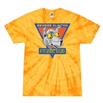 Retro George Clinton Atomic Dog Tie-Dye T-Shirt - Yellow