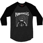 Black & White Funkadelic Concert Baseball T-Shirt