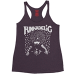 Black & White Funkadelic Concert Racerback Tank - Women's