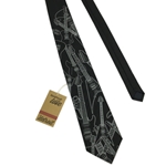 Guitar Neck Tie - Black