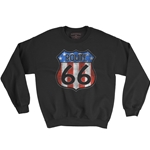 Patriotic Route 66 Crewneck Sweater
