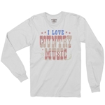 I Love Country Music Long Sleeve T-Shirt