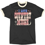 I Love Country Music Ringer T-Shirt