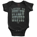 Listen to Outlaw Country Baby Onesie