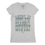 Listen to Outlaw Country V-Neck T Shirt - Women's