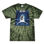 AC/DC Ballbreaker Tie-Dye T-Shirt - Green