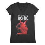 AC/DC Stiff Upper Lip Live V-Neck T Shirt - Women's