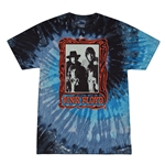 Pink Floyd Psychedelic Frame Tie-Dye T-Shirt - Blue