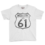 Mississippi Highway 61 Youth T-Shirt - Lightweight Vintage Children & Toddlers
