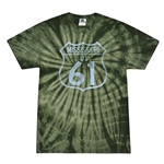 Mississippi Highway 61 Tie-Dye T-Shirt - Green