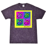 George Clinton Pop Culture T-Shirt - Purple Mineral Wash