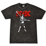 Graphic AC/DC T-Shirt - Black Mineral Wash
