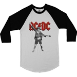 Graphic AC/DC Baseball T-Shirt