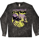 George Clinton Smoke Long Sleeve T-Shirt - Black Mineral Wash