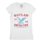 Outlaw Country 1973 V-Neck T Shirt - Women's