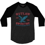 Outlaw Country 1973 Baseball T-Shirt