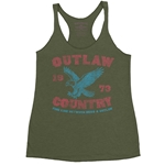 Outlaw Country 1973 Racerback Tank - Women's
