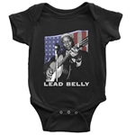 Patriotic Lead Belly Baby Onesie