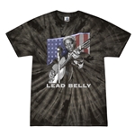Patriotic Lead Belly Tie-Dye T-Shirt - Black
