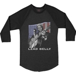 Patriotic Lead Belly Baseball T-Shirt
