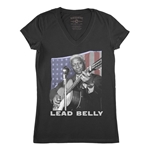 Patriotic Lead Belly V-Neck T Shirt - Women's