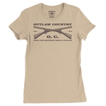 Outlaw Country Grunt Ladies T Shirt - Relaxed Fit
